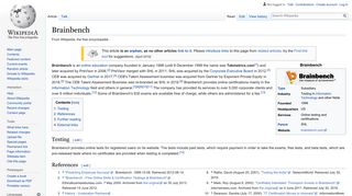 Brainbench - Wikipedia