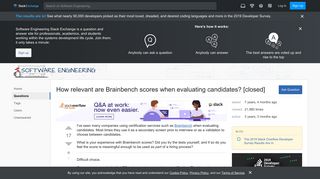 skills - How relevant are Brainbench scores when evaluating ...