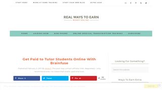 Get Paid to Tutor Students Online With Brainfuse - Real Ways to Earn
