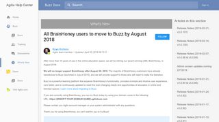 All BrainHoney users to move to Buzz by August 2018 – Agilix Help ...