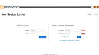 Job seeker login - Brainhunter