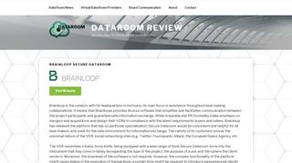 Brainloop Secure Dataroom - Dataroom Review