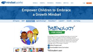 Brainology for Home Program - Mindset Works