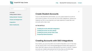 Create Student Accounts - BrainPOP Help Center