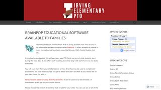 BrainPop Educational Software Available to Families | Irving School PTO