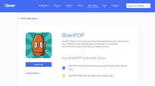 BrainPOP - Clever application gallery | Clever