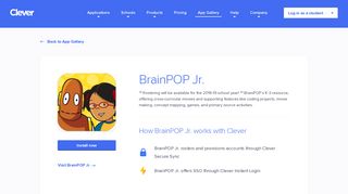 BrainPOP Jr. - Clever application gallery | Clever