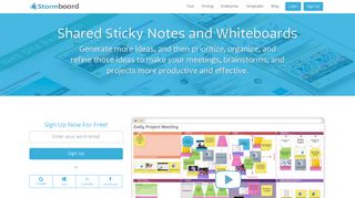 Stormboard: Online Brainstorming Whiteboard. Add a sticky note and ...