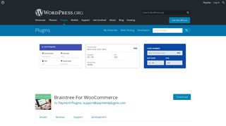Braintree For WooCommerce | WordPress.org