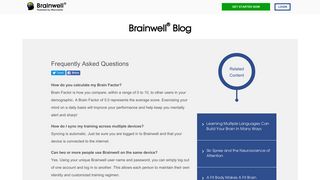 Brainwell – Frequently Asked Questions