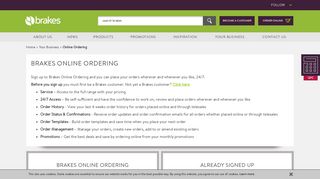Brakes online ordering