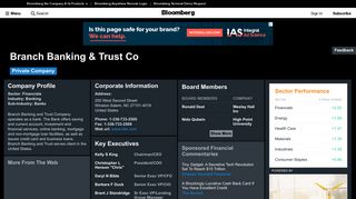 Branch Banking & Trust Co: Company Profile - Bloomberg