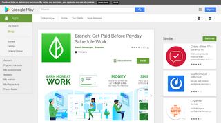 Branch: Get Paid Before Payday, Schedule Work - Apps on Google Play