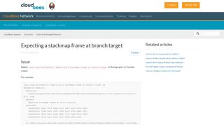 Expecting a stackmap frame at branch target – CloudBees Support