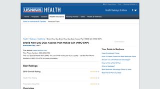 Brand New Day Dual Access Plan H0838-024 ... - US News Health