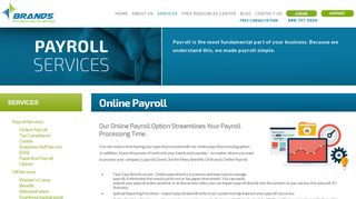 Online Payroll - Brand's Paycheck