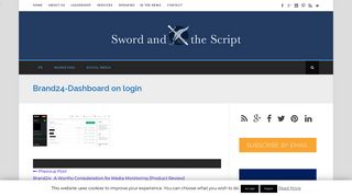 Brand24-Dashboard on login - - Sword and the Script