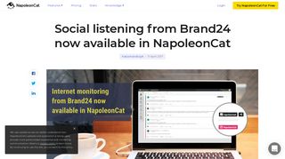 Social listening from Brand24 now available in NapoleonCat ...