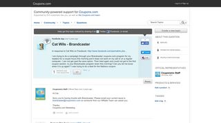 Cat Wils - Brandcaster - Get Satisfaction