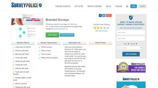 Branded Surveys Ranking and Reviews - SurveyPolice