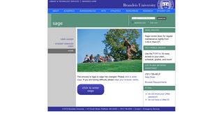 sage | Brandeis University