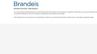 Brandeis University - Stale Request