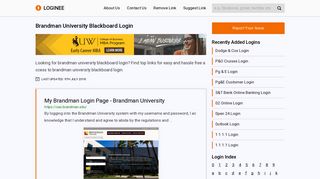 Brandman University Blackboard Login