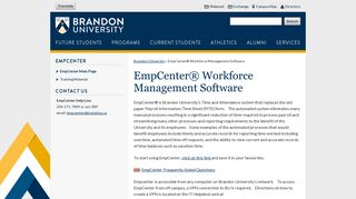 EmpCenter | Brandon University