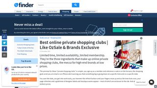 Sites like Ozsale & Brands Exclusive | finder.com.au