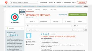 BrandsEye Reviews | G2 Crowd
