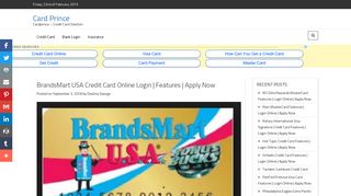 BrandsMart USA Credit Card Online Login | Features | Apply Now -