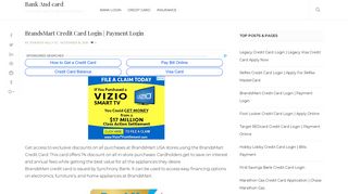 BrandsMart Credit Card Login | Payment Login - BrandsMart USA Card