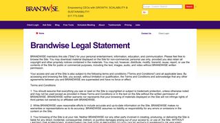 Brandwise Legal Statement