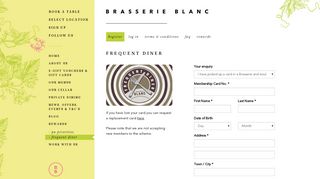 Register - Brasserie Blanc