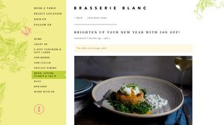 BRIGHTEN UP YOUR NEW YEAR WITH 50% OFF! - Brasserie Blanc