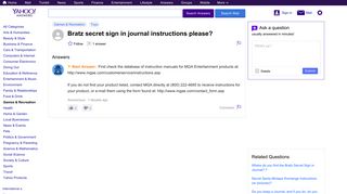 bratz secret sign in journal instructions please? | Yahoo Answers