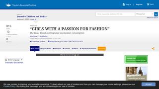 “GIRLS WITH A PASSION FOR FASHION”: The Bratz Brand as ...