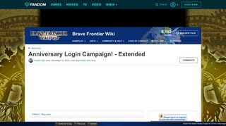 User blog:KandD GSE Andy/Anniversary Login Campaign! - Extended ...