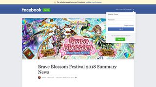 Brave Blossom Festival 2018 Summary News | Facebook