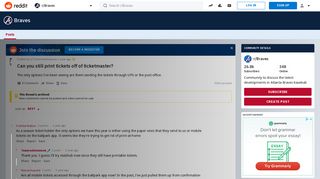 Can you still print tickets off of ticketmaster? : Braves - Reddit