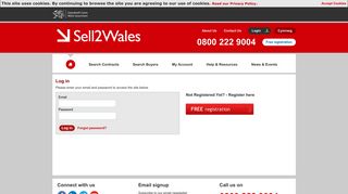Log in - Sell2Wales