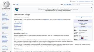 Braybrook College - Wikipedia