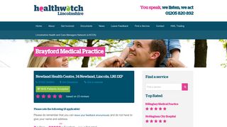 Brayford Medical Practice - Healthwatch Lincolnshire