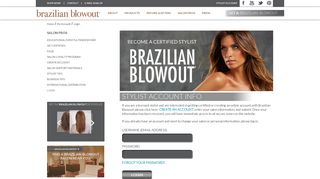 Brazilian Blowout - Login