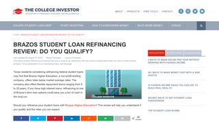 Brazos Student Loan Refinancing Review: Do You Qualify?