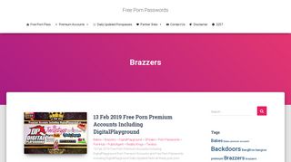 Brazzers • Free Porn Passwords