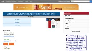 Baton Rouge City-Parish Employees Federal Credit Union - Baton ...