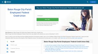 Baton Rouge City-Parish Employees' Federal Credit Union: Login, Bill ...