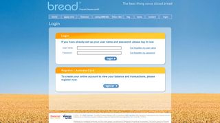 Login - bread™ The 5 Star Prepaid Mastercard
