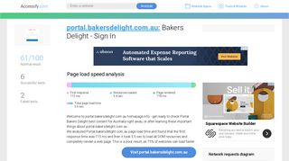 Access portal.bakersdelight.com.au. Bakers Delight - Sign In